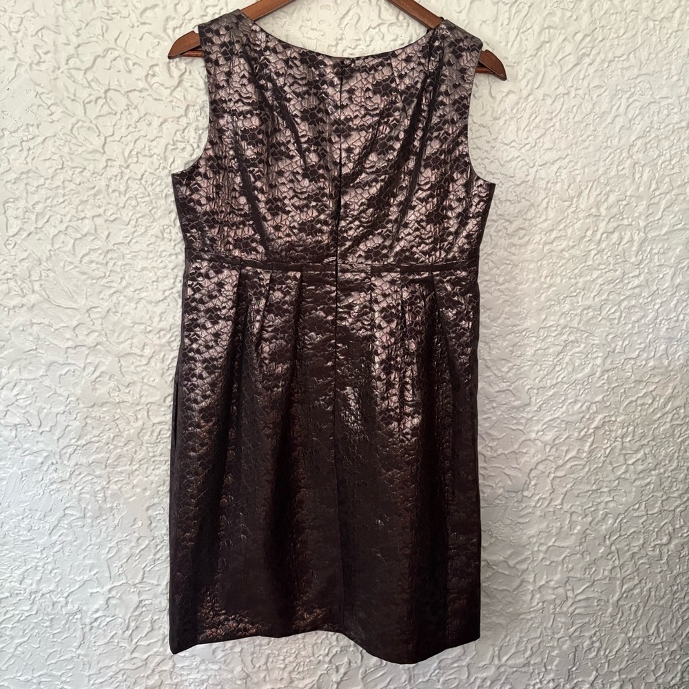 London Times Brocade Empire Waist Dress Size 12 - Picture 5 of 9